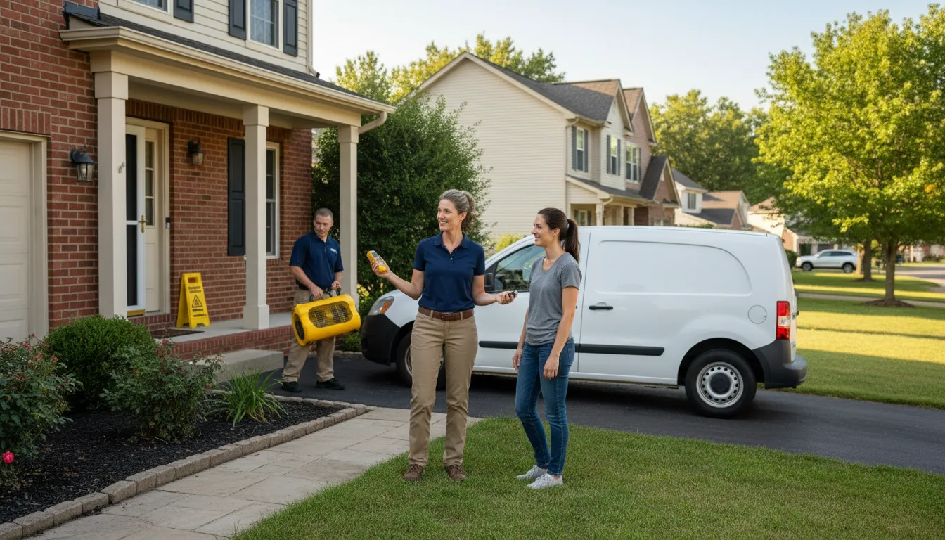Residential water damage restoration in Crystal Lake, IL
